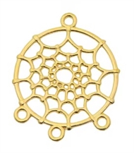 10 forgyldte drømmefanger vedhæng 